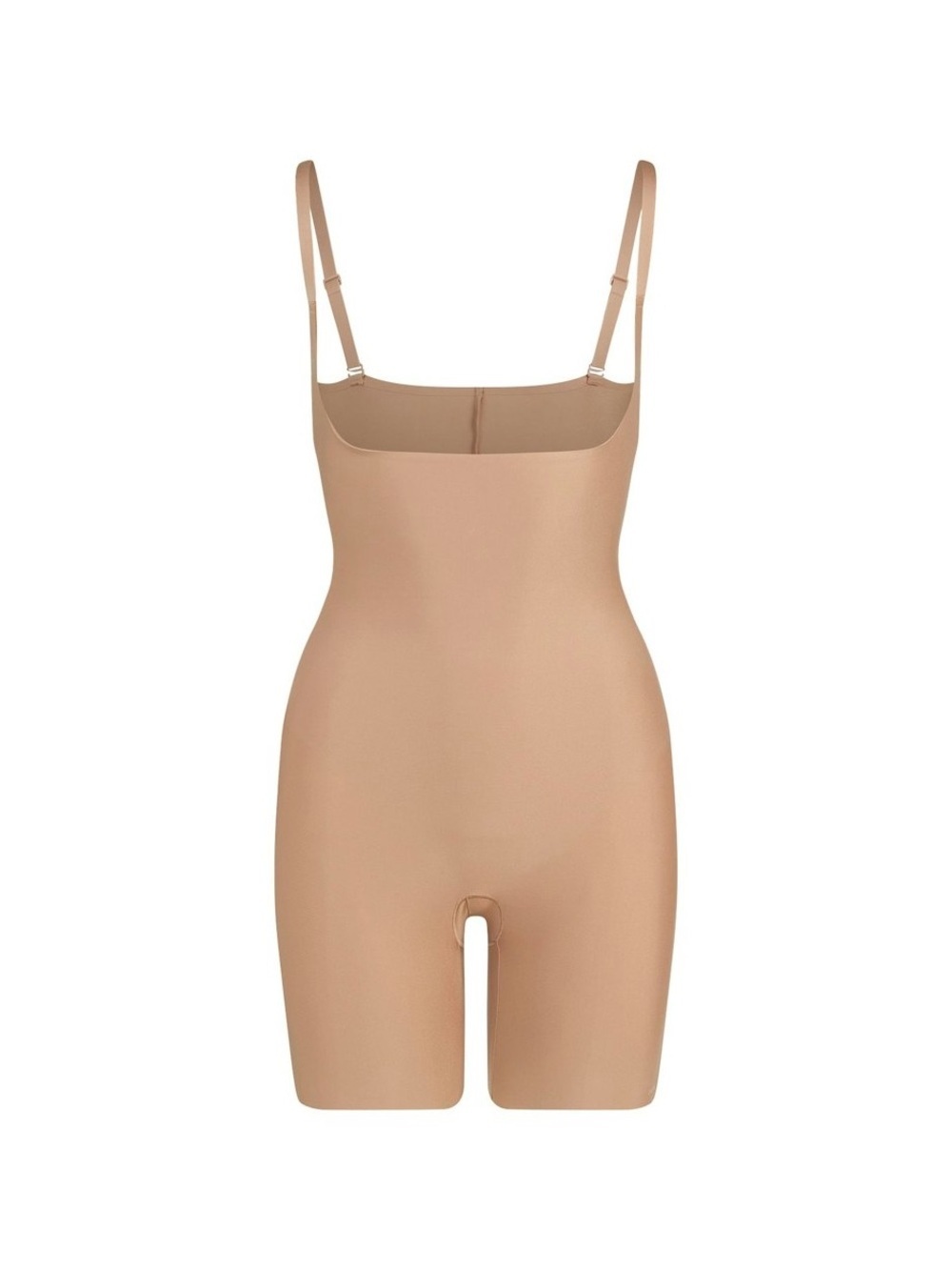 Skims Seamless Sculpt Mid Thigh Bodysuit Shapewear Women’s Sz SMALL Clay Tan NEW